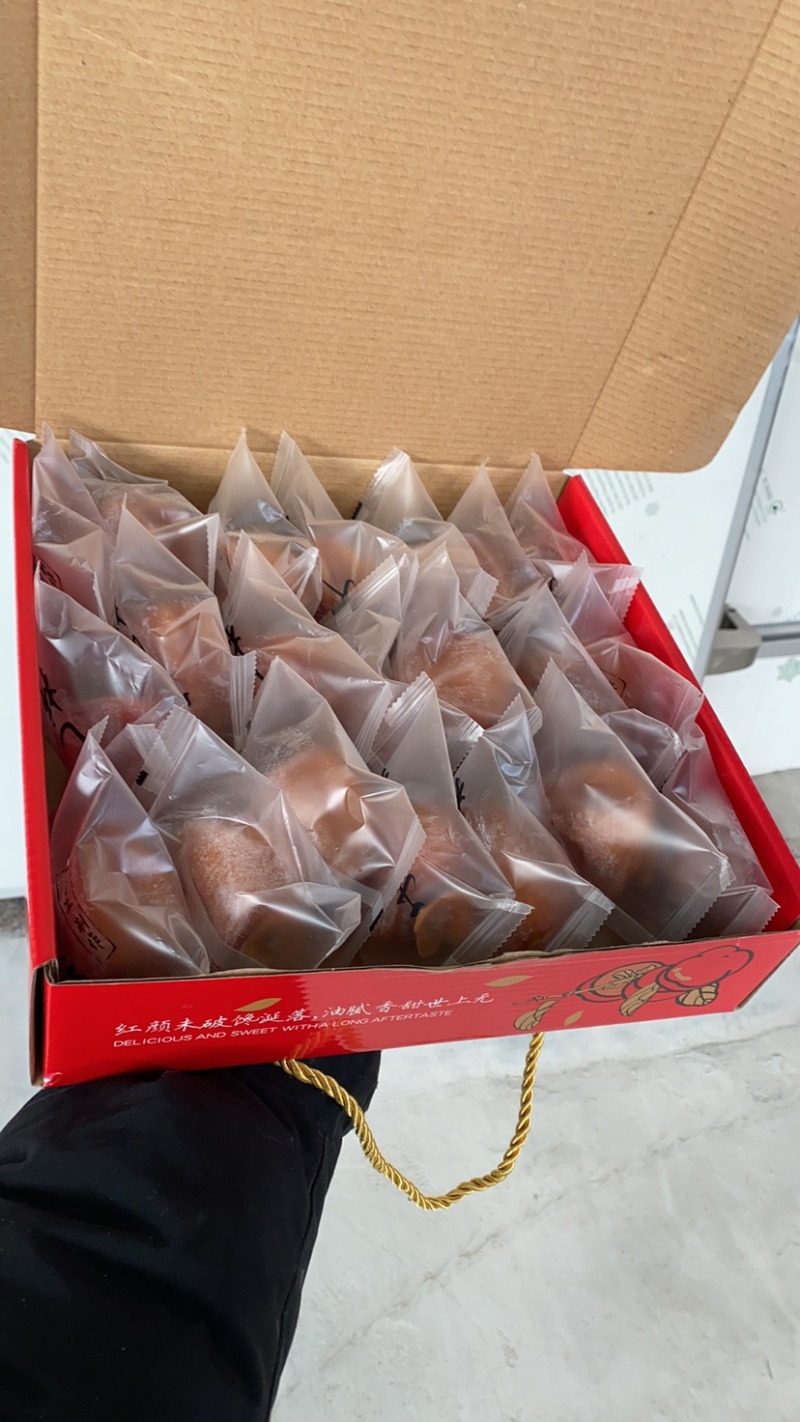 山东流心吊柿饼3斤礼盒装圆柿饼，支持一件代发