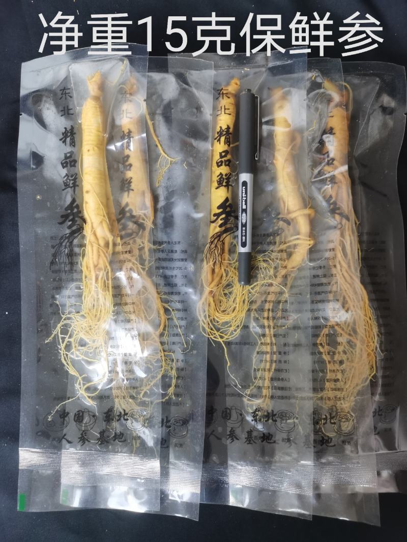 人参长白山保鲜参泡酒煲汤炖鸡专用一手货源参农批发直销