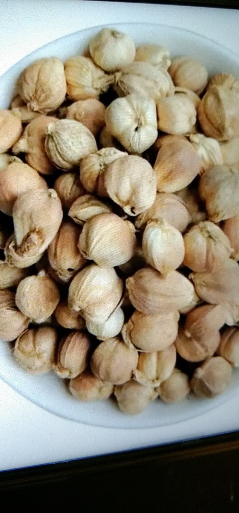 包邮3斤白扣白豆扣全干货颜色好质量保证货一首货源