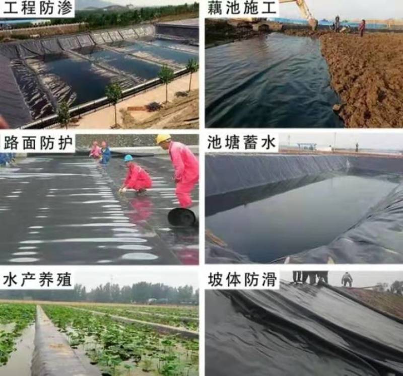 全黑膜全新料聚乙烯抗老化莲藕池塘防渗水防漏水耐用抗暴晒