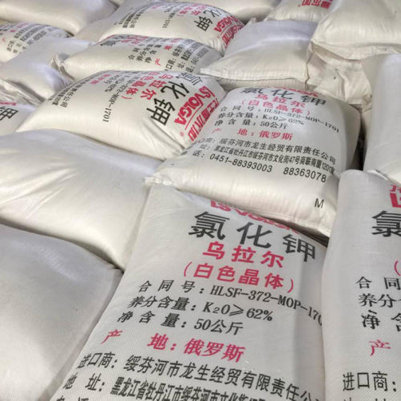 现货批发氯化钾农业级俄罗斯晶体钾肥养殖用氯化钾