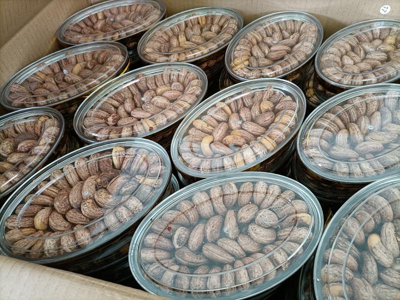 越南进口零食批发A180盐焗熟腰果扁盒装社区团购量大价优