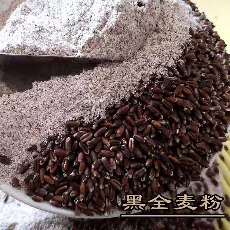 【黑全麦面粉新货】粗细黑全麦面粉生全麦面粉无添加包邮