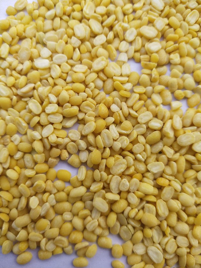 脱皮绿豆去皮绿豆脱皮绿豆瓣脱皮绿豆仁50斤装。