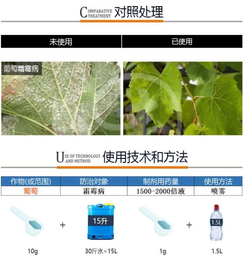 地芭40%烯酰吗啉悬浮剂霜霉病疫病杀菌剂100g