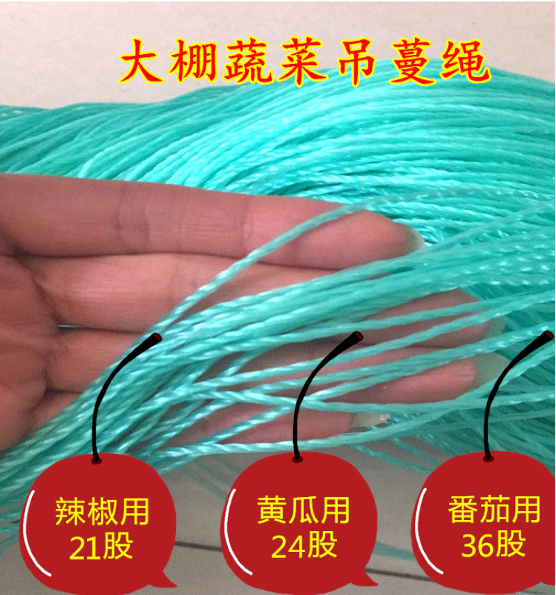 绿色绳子大棚压膜绳捆绑封车绳吊秧线耐磨抗氧化