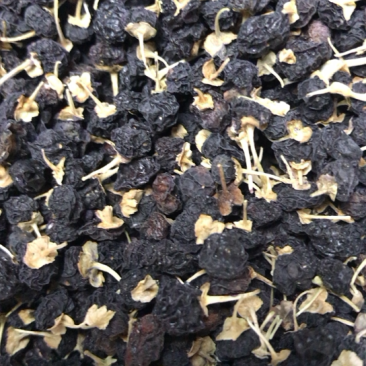 甘肃特产中黑枸杞老百姓自己种植的农作物