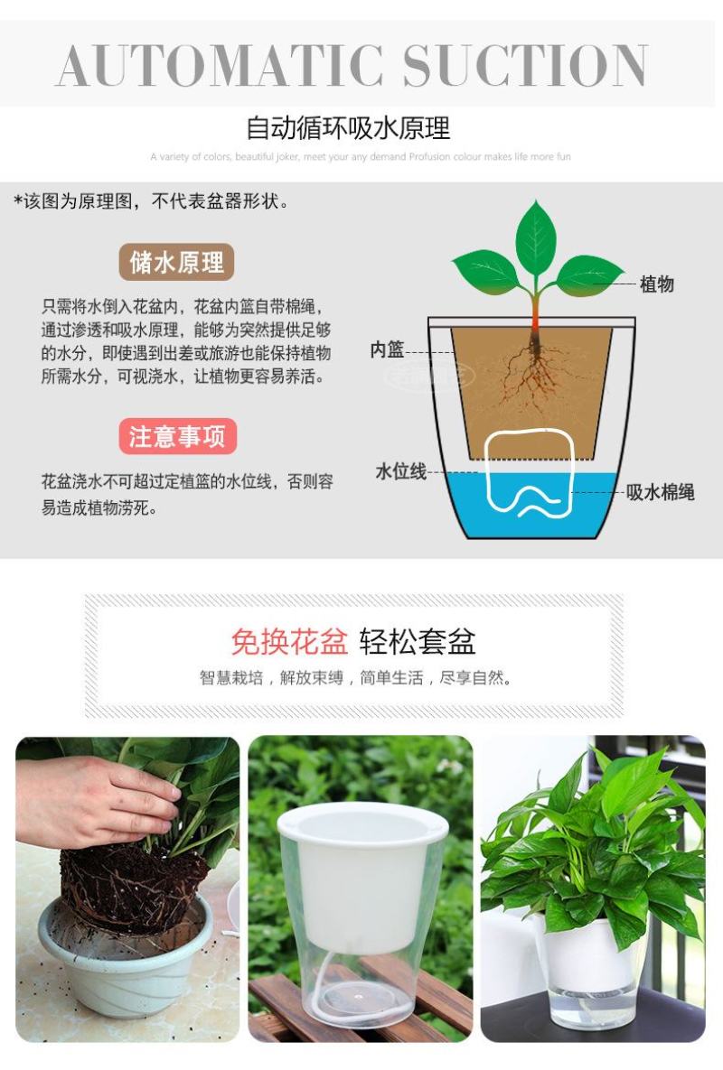 懒汉花盆种植神器，从此种植无忧，质量保证常年供货