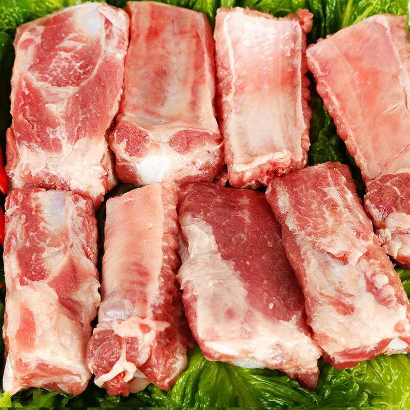 新鲜猪肉排骨肉肋排小排猪排骨肉肋排寸排纯肋排条冷冻食材批