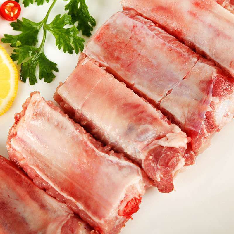 新鲜猪肉排骨肉肋排小排猪排骨肉肋排寸排纯肋排条冷冻食材批
