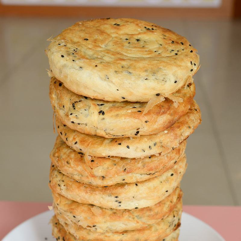 山东特产油酥火烧泰山范镇火烧老面发面白面烧饼手工自制早餐