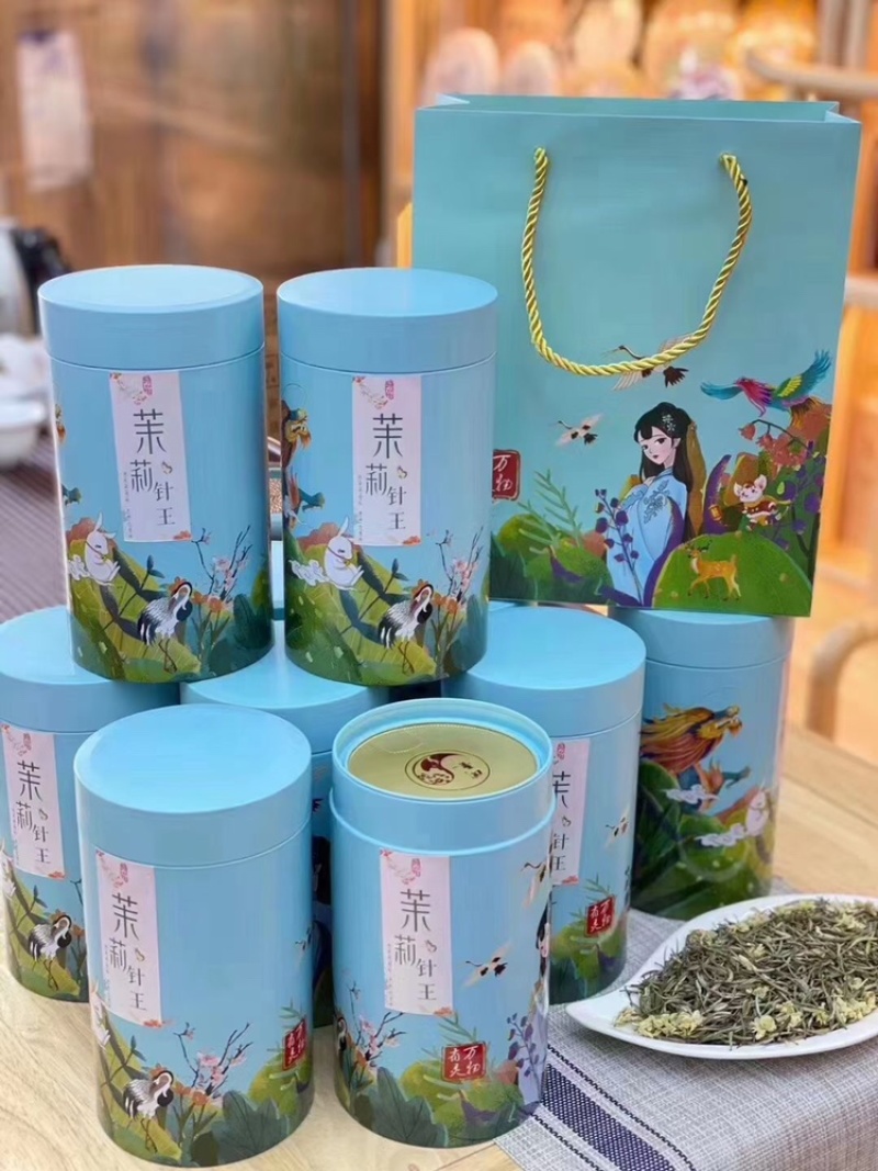 茉莉针王新茶苿莉花茶浓香耐泡香气清新500g支持线上障交易