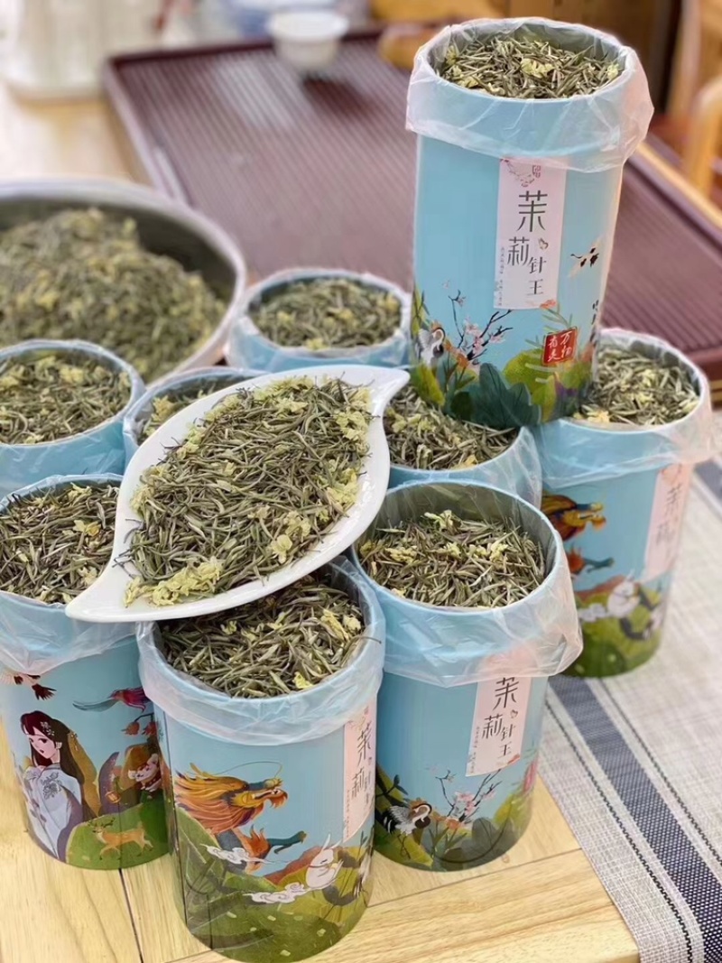 茉莉针王新茶苿莉花茶浓香耐泡香气清新500g支持线上障交易