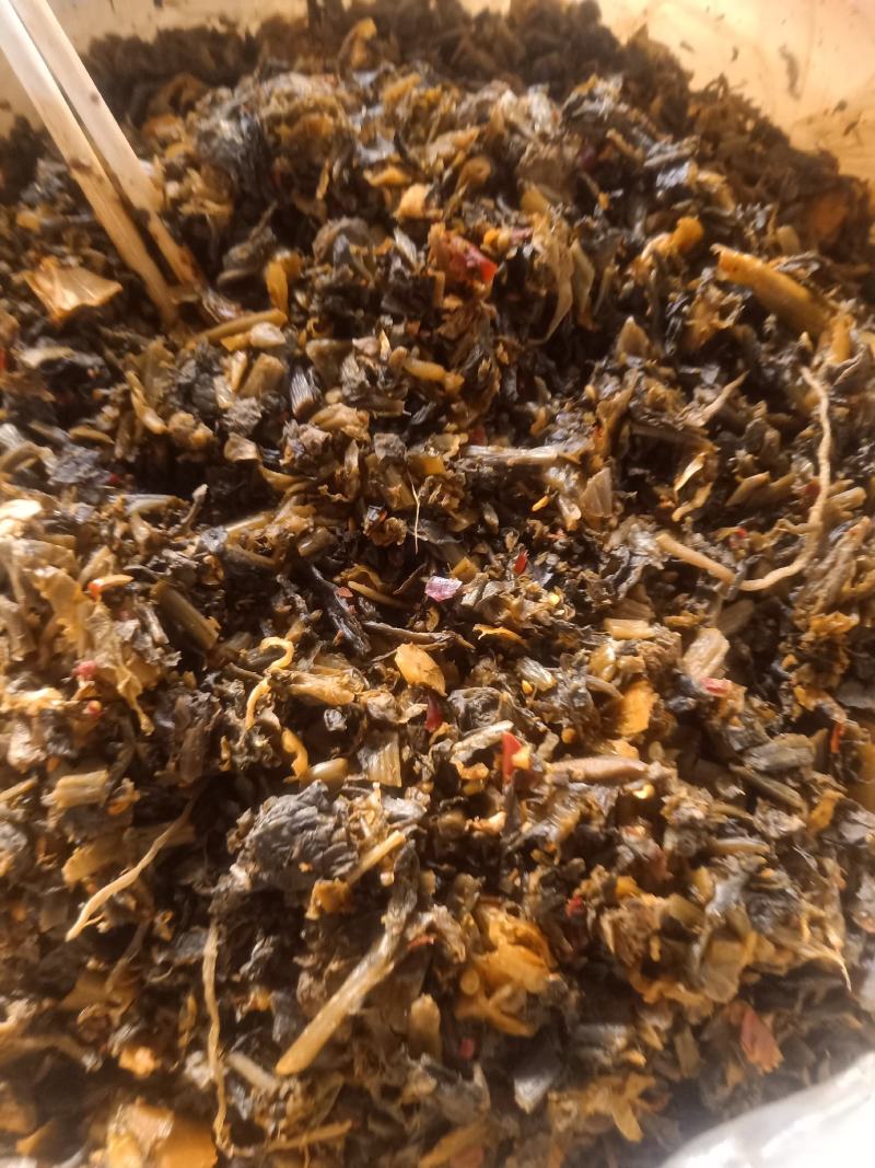 云南普洱干黄腌菜_农家腌菜