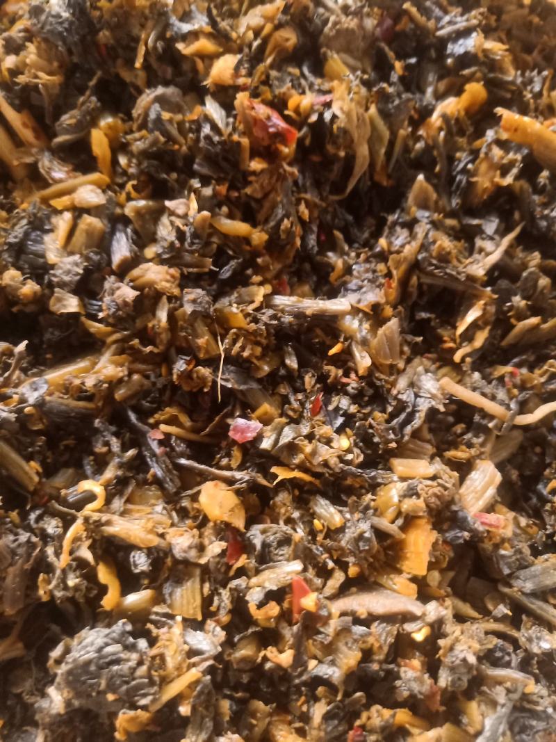 云南普洱干黄腌菜_农家腌菜