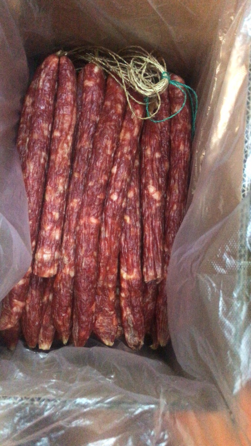 腊肠腊味咸味腊肠5斤起批一件20斤
