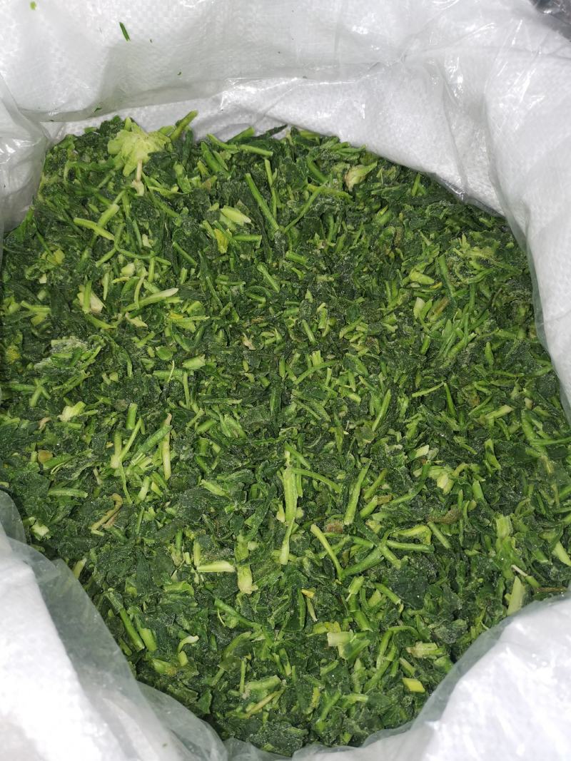 速冻荠菜馅，国家地理标识基地。