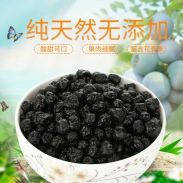 无糖野生蓝莓果干大兴安岭蓝莓干果无添加果脯零食包邮