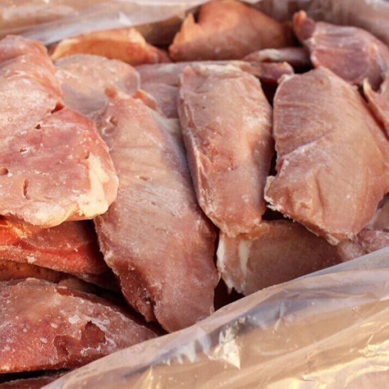 六和冷冻去皮鸭胸脯肉冰冷冻新鲜鸭肉去皮去骨鸭胸肉1KG包