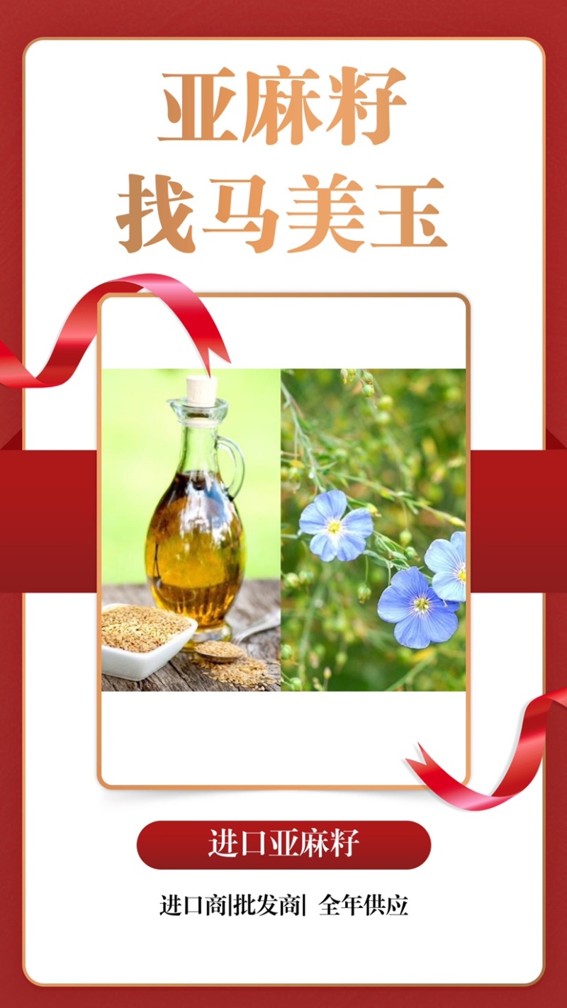 亚麻籽现货发售产地(俄罗斯/哈萨克)优质亚麻籽，大宗供应
