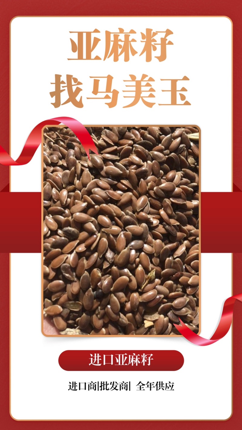 亚麻籽现货发售产地(俄罗斯/哈萨克)优质亚麻籽，大宗供应