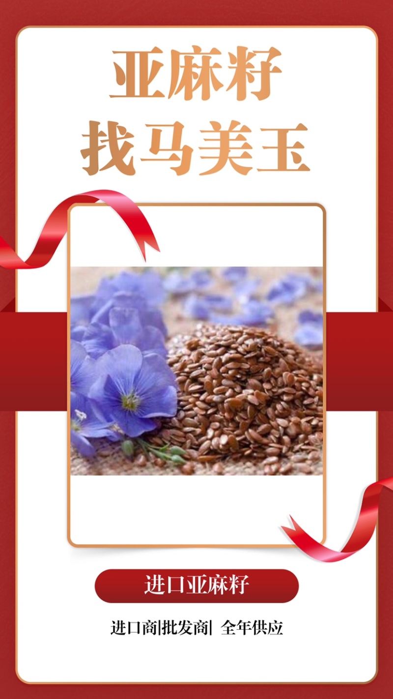 亚麻籽现货发售产地(俄罗斯/哈萨克)优质亚麻籽，大宗供应