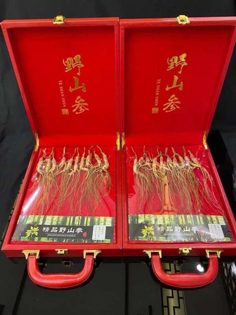 热卖《长白林下参》皮盒高端礼品林下参虽手礼