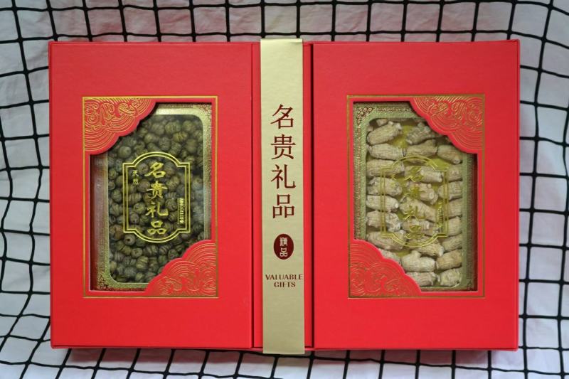 双拼礼盒套餐一[国产圆粒西洋参+普通紫皮石斛]