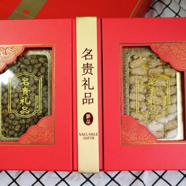 双拼礼盒套餐一[国产圆粒西洋参+普通紫皮石斛]