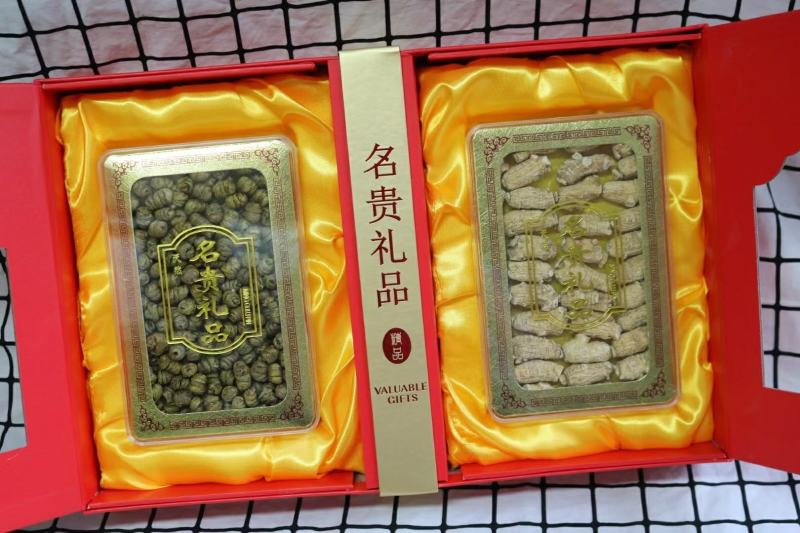 双拼礼盒套餐一[国产圆粒西洋参+普通紫皮石斛]