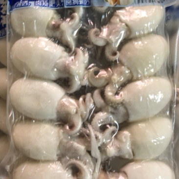 墨鱼仔去皮去内脏墨鱼仔火锅食材目鱼仔章鱼仔