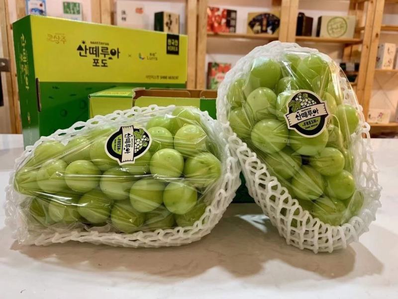【产地直供】韩国乐拉相印青提2串3-4斤/超甜空运