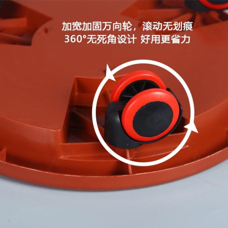 加厚移动托盘梯形树脂万向轮塑料花盆托盘厂家批发