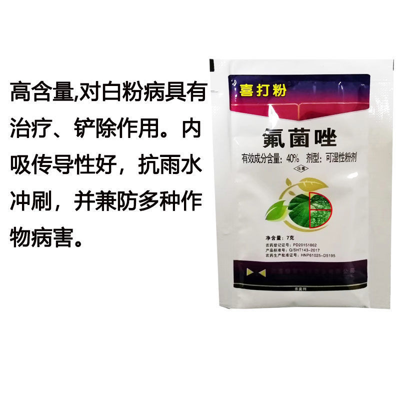 喜打粉40%氟菌唑白粉病黑星病锈病黄瓜辣椒农药