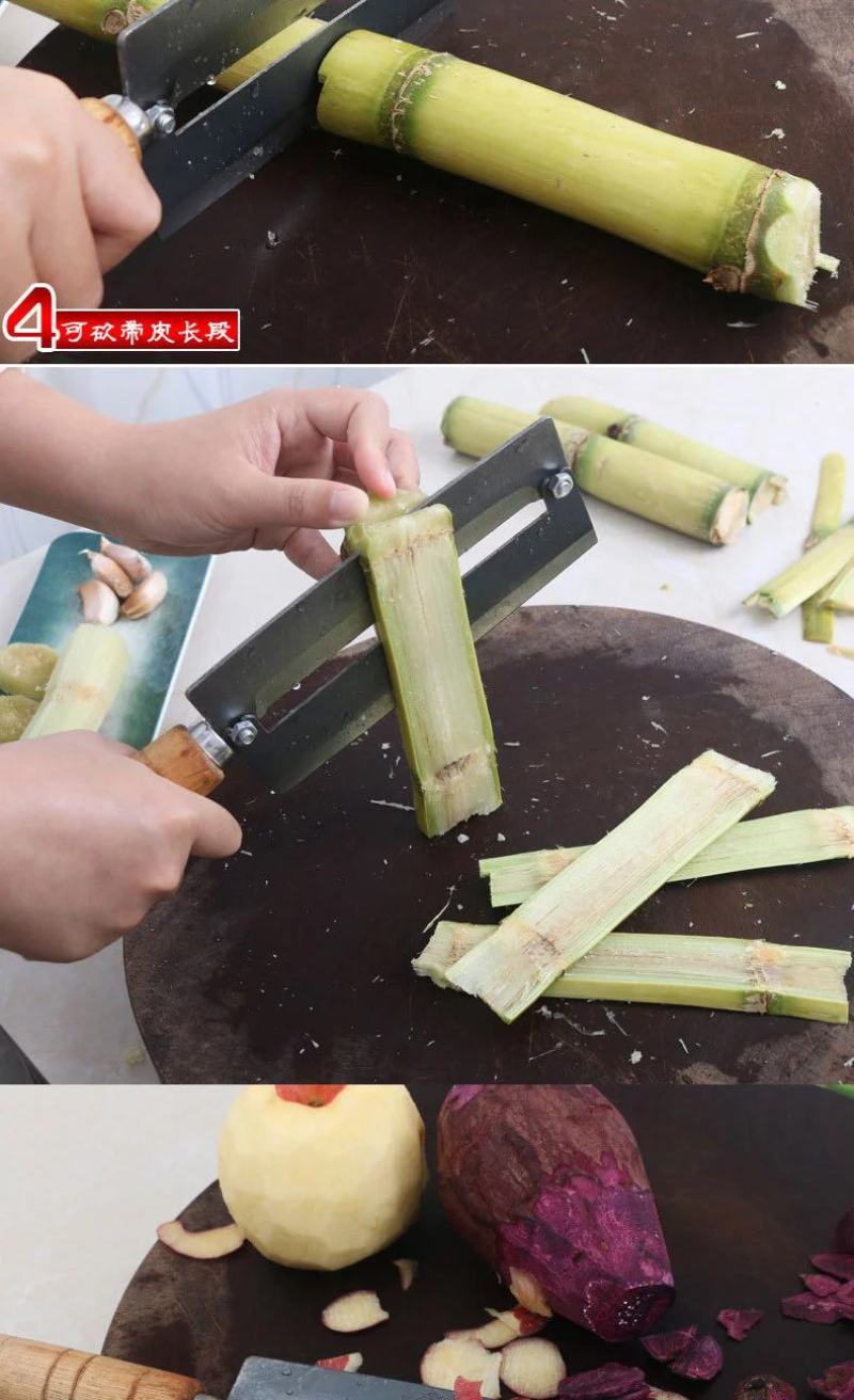 碳钢甘蔗刀定制大号菠萝刀甘蔗刀削皮器刨子水果菠萝刀厂家