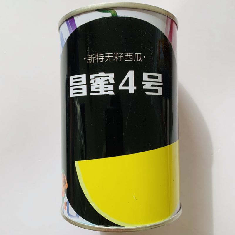 100%人工手选昌蜜4号新特无籽西瓜种子甜似蜜黑皮黄瓤