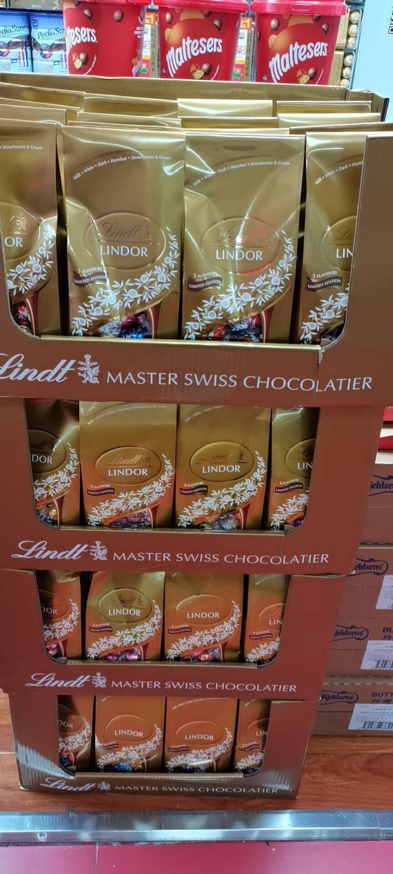 新版瑞士莲LINDOR杂锦巧克力608g进口美食零食