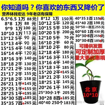 营养钵育苗盆黑色营养杯育苗杯加厚塑料营养袋育苗袋花盆