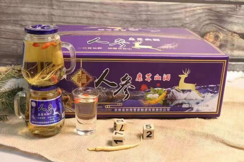 人参虫草酒东北特产人参麂茸血酒鹿鞭酒42度12瓶包邮