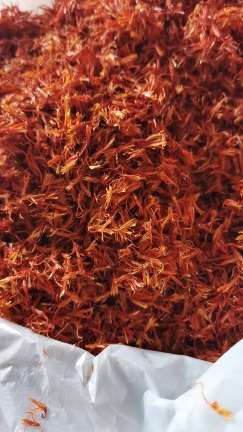 红花无硫自然阴干净货色泽鲜艳产地直批泡脚饮片2吨一手货