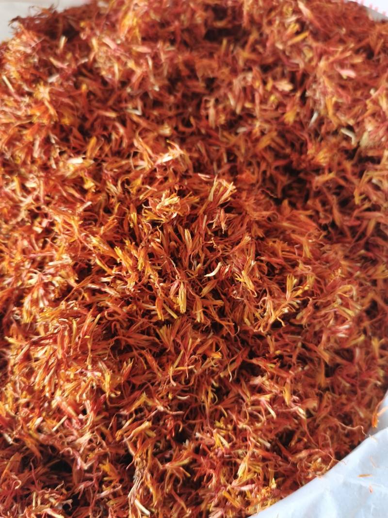 红花无硫自然阴干净货色泽鲜艳产地直批泡脚饮片2吨一手货