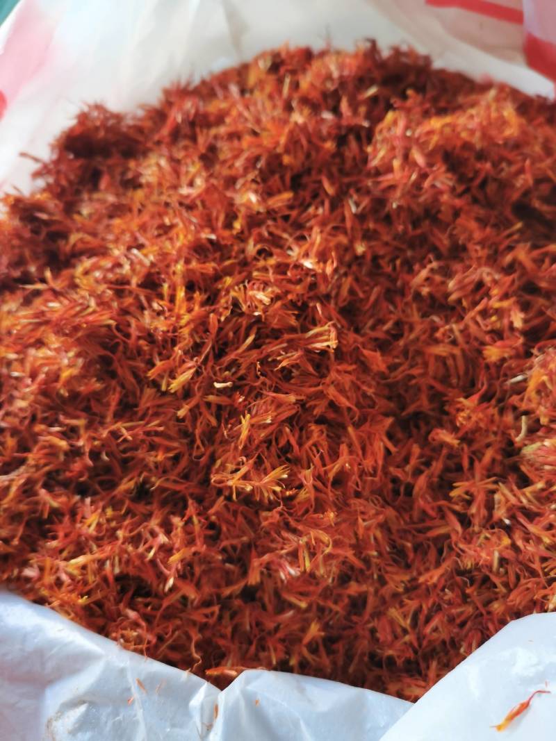 红花无硫自然阴干净货色泽鲜艳产地直批泡脚饮片2吨一手货