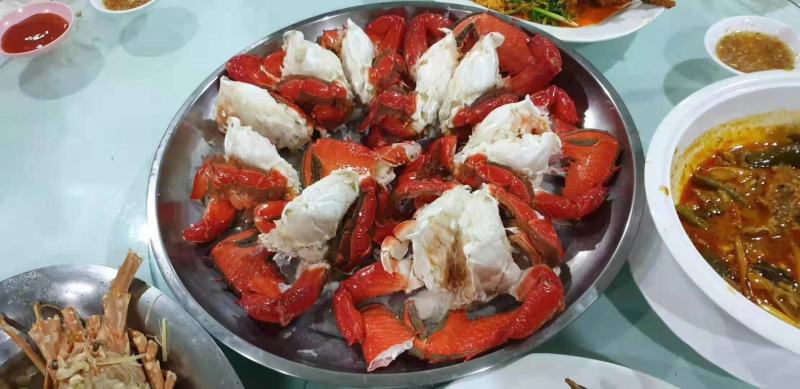 老虎蟹，生冻锁鲜。400/500克一只