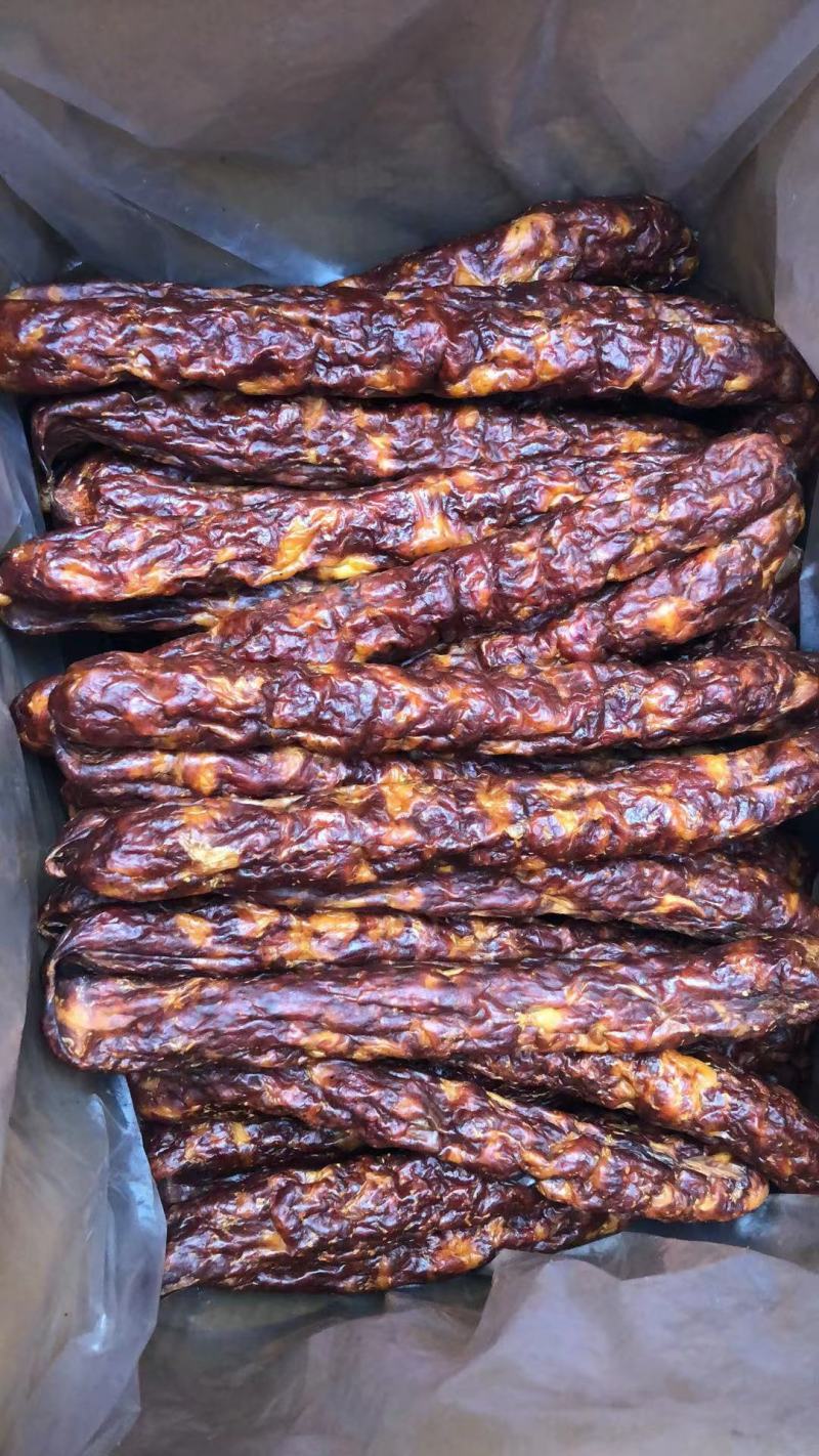 纯肉腊肠，传统手工川味麻辣肠，五香肠，风干肠