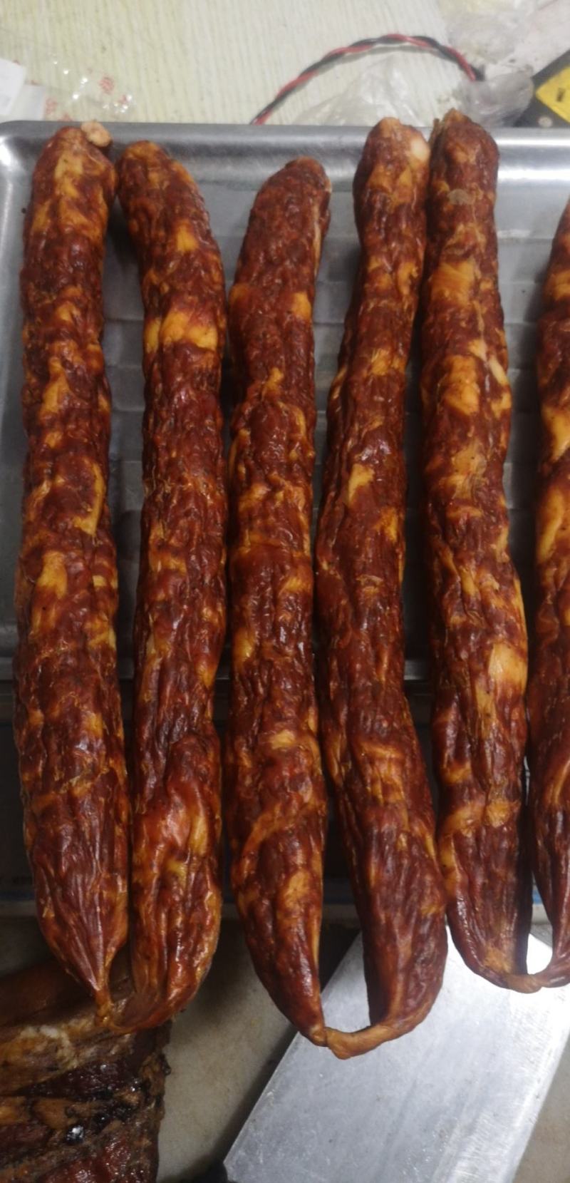 纯肉腊肠，传统手工川味麻辣肠，五香肠，风干肠