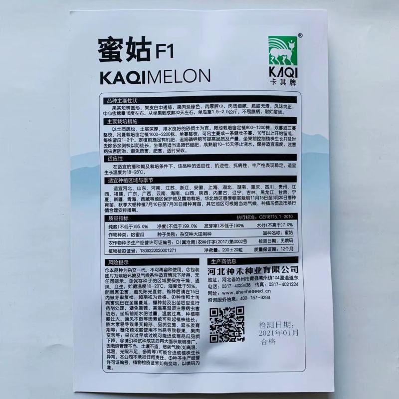 甜瓜种子蜜姑厚皮甜瓜种子中熟果肉橙红色清香甜蜜