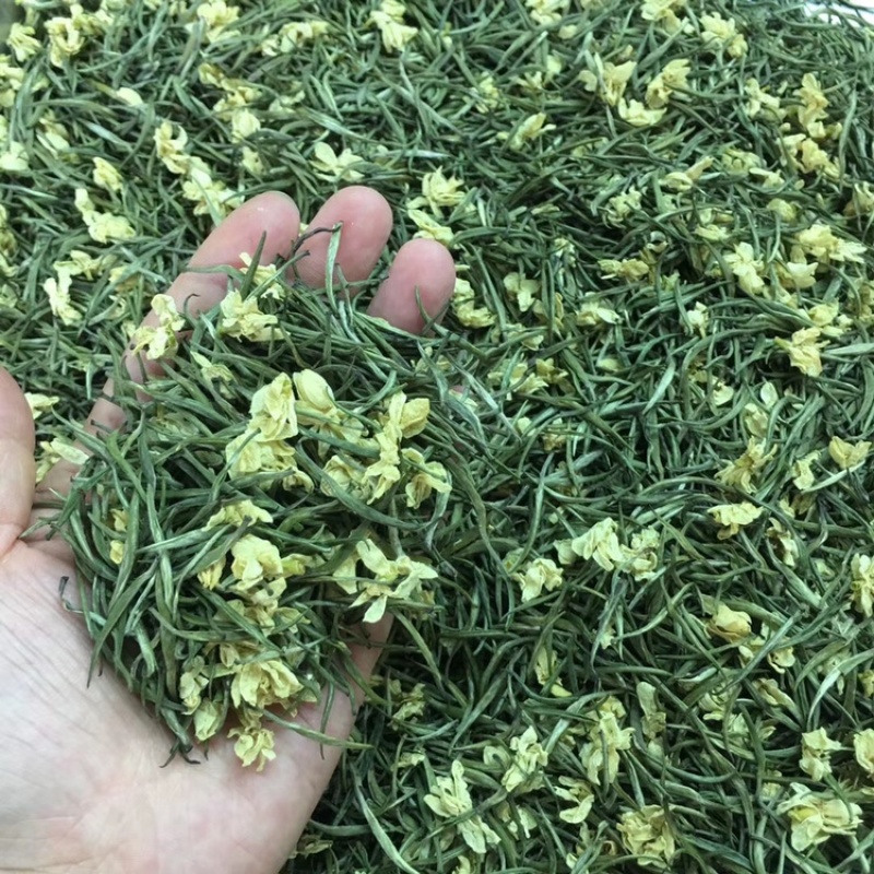 【一件代发】茉莉雪竹芽头肥壮，香气浓郁，茶条索紧细如针