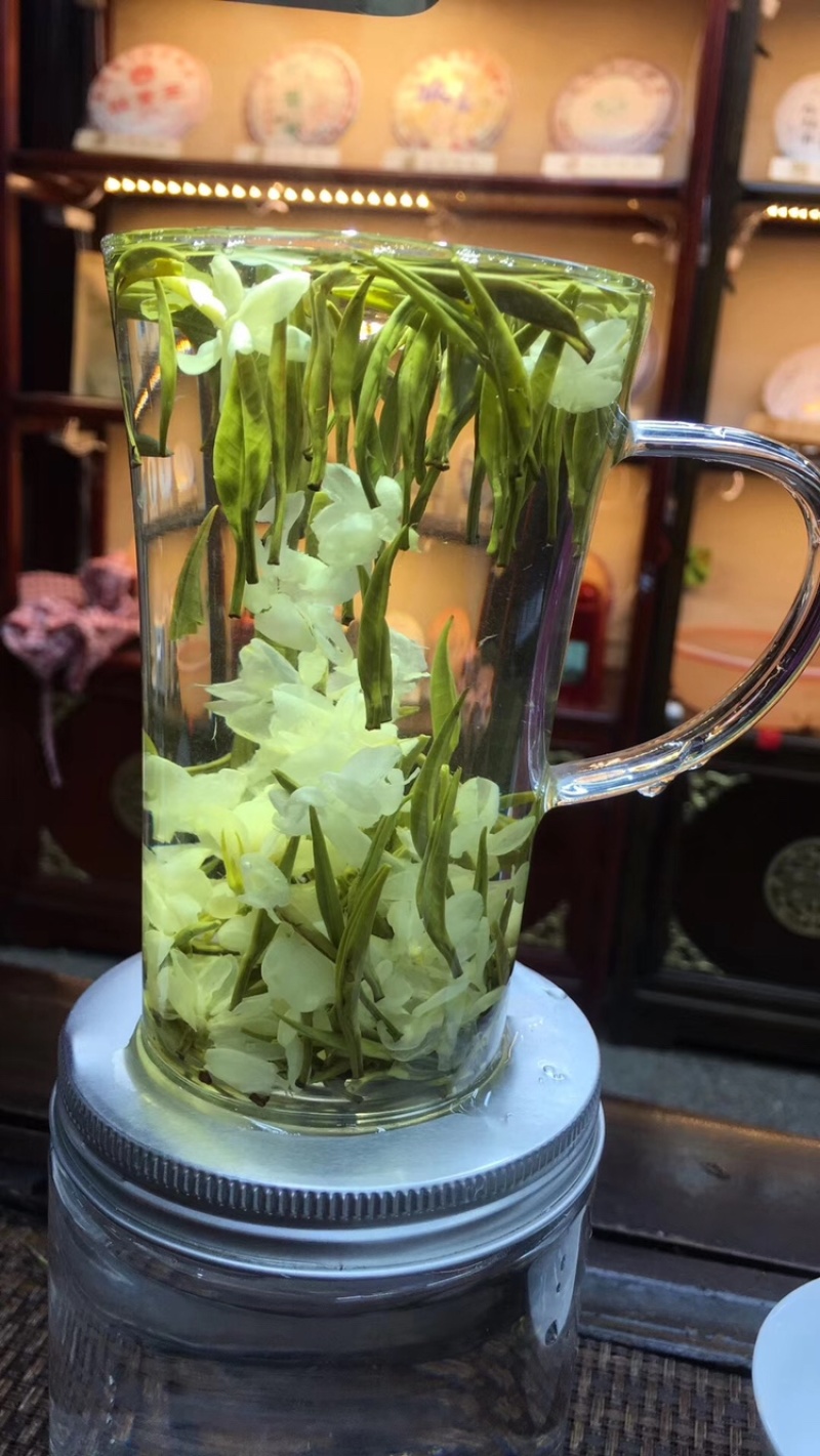 【一件代发】茉莉雪竹芽头肥壮，香气浓郁，茶条索紧细如针
