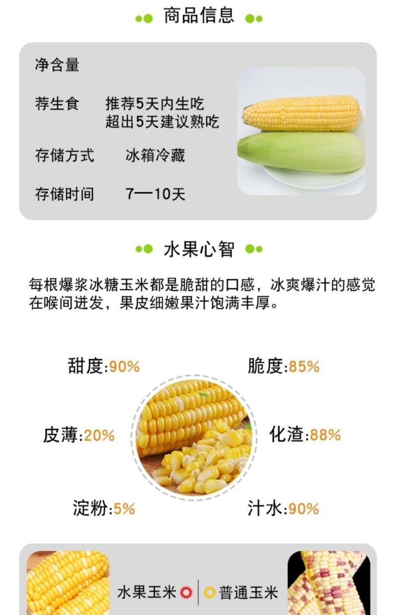 广东水果甜玉米现摘现发新鲜水果整箱包邮3斤丿6斤丿10斤
