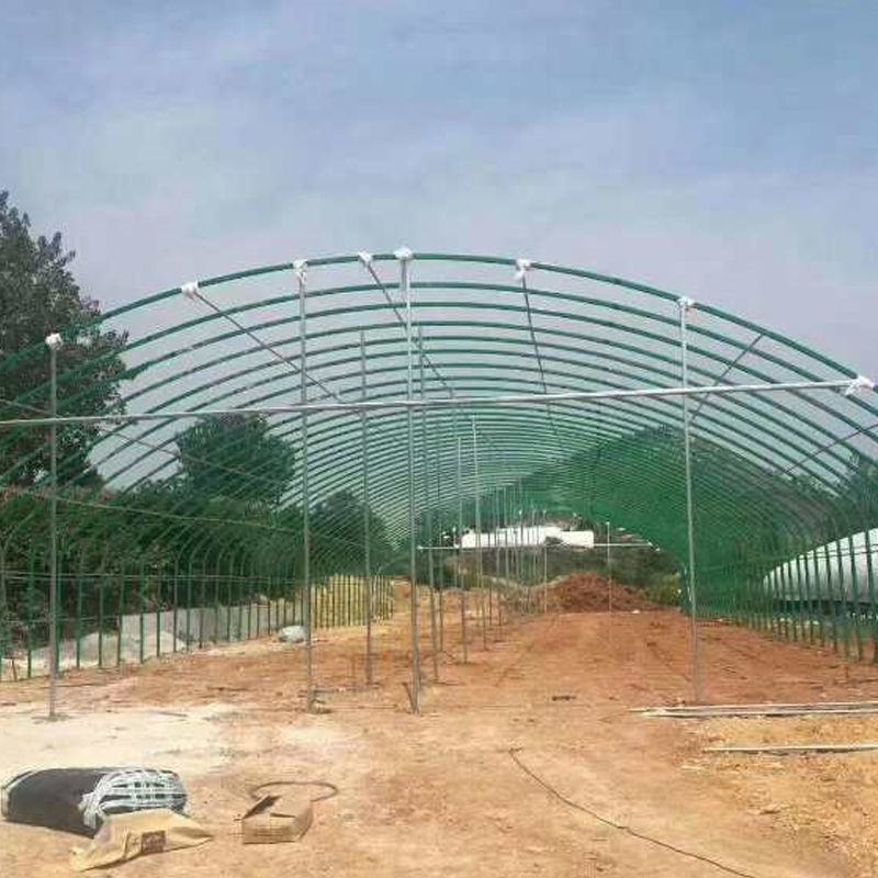 全套温室大棚钢管骨架家用种植蔬菜大棚配件养猪椭圆管养殖大